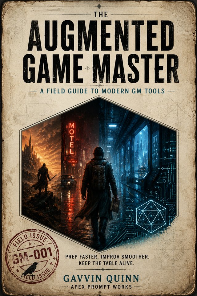 Working cover art for The Augmented Gamemaster field guide